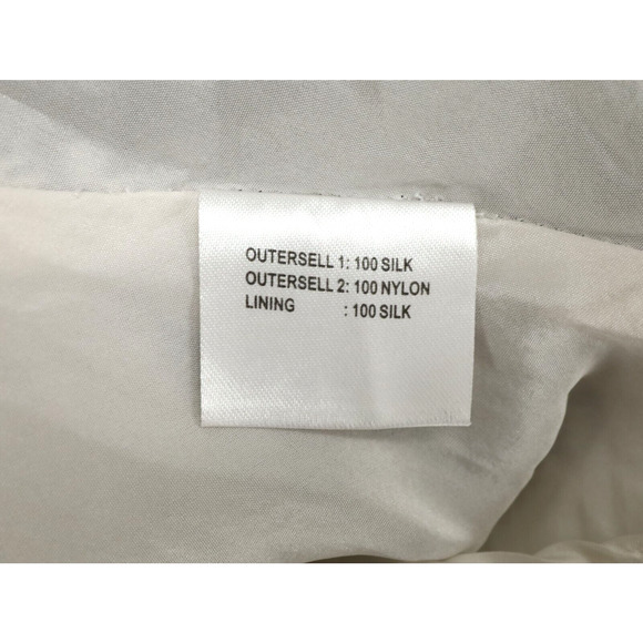 Sachin and Babi Ankasa Dress Womens 4 Ivory Black Silk Lined Sequins Shift Pleat - Picture 10 of 14